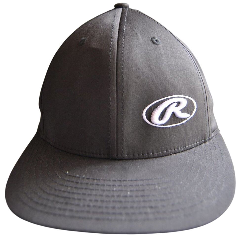 Rawlings Black & White Fitted Hat Size: Small/Medium
